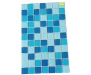 Gạch mosaic màu xanh dương 25x25x4mm,